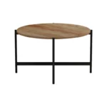 Τραπεζάκι σαλονιού Aisle μελαμίνης φυσικό-μαύρο - Image 7