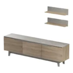 Σύνθετο σαλονιού Kasia μπεζ μαρμάρου-sonoma - Image 3