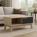 Τραπέζι σαλονιού Judas σε μαύρο μαρμάρου-sonoma απόχρωση