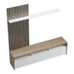 Σύνθετο σαλονιού Delfina σε sonoma με λευκή απόχρωση - Image 5