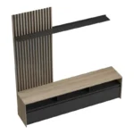 Σύνθετο σαλονιού Delfina σε sonoma με μαύρη απόχρωση - Image 4