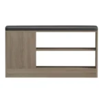 Παπουτσοθήκη-σκαμπό Deboule 8 ζευγών σε sonoma-μαύρη απόχρωση - Image 4