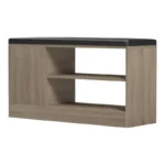 Παπουτσοθήκη-σκαμπό Deboule 8 ζευγών σε sonoma-μαύρη απόχρωση - Image 5