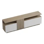 Έπιπλο τηλεόρασης Vendora σε sonoma-λευκή απόχρωση - Image 3