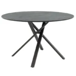 Tραπέζι Cerco MDF μαύρο Φ120x75εκ - Image 3