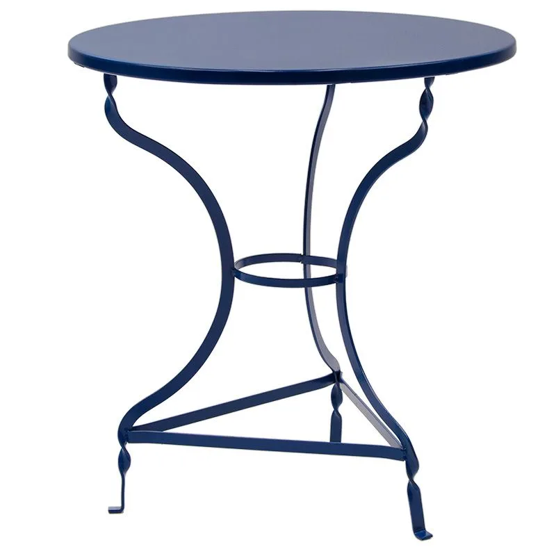 243-000084_1 Τραπέζι Ζαππείου Noah μεταλλικό μπλε - Image 1