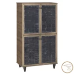 Παπουτσοθήκη-ντουλάπι Ronan χρώμα καρυδί