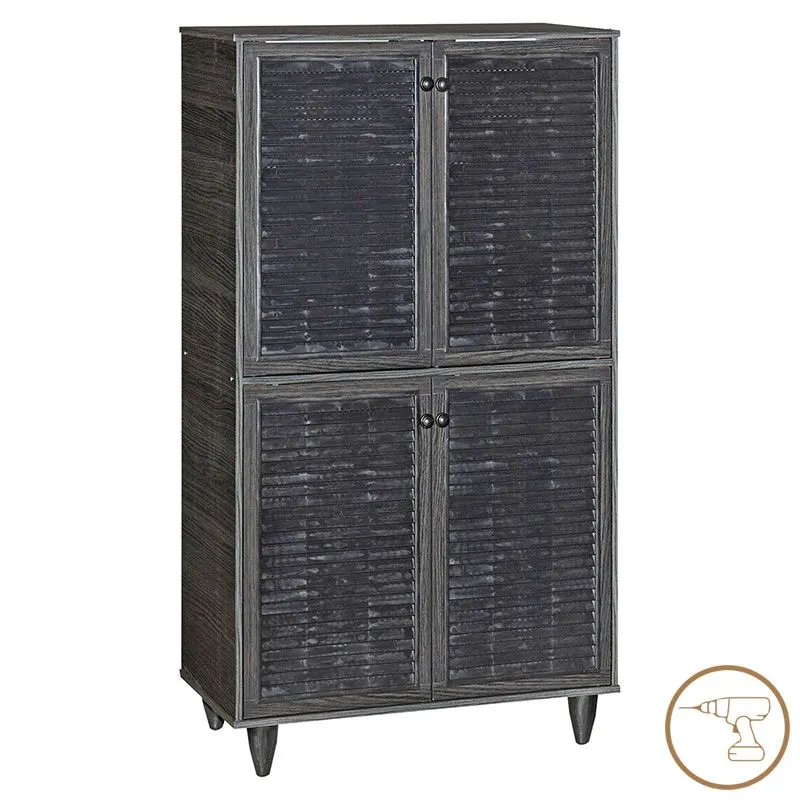 249-000018 Παπουτσοθήκη-ντουλάπι Ronan χρώμα wenge - Image 1