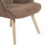 Πολυθρόνα Fluffy ύφασμα καφέ-φυσικό - Image 8