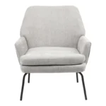 Πολυθρόνα Kieran ύφασμα γκρι- πόδι μαύρο - Image 4