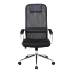 Καρέκλα γραφείου Lord I ύφασμα σε μαύρη απόχρωση-πόδι χρωμίου μεταλλικό - Image 4