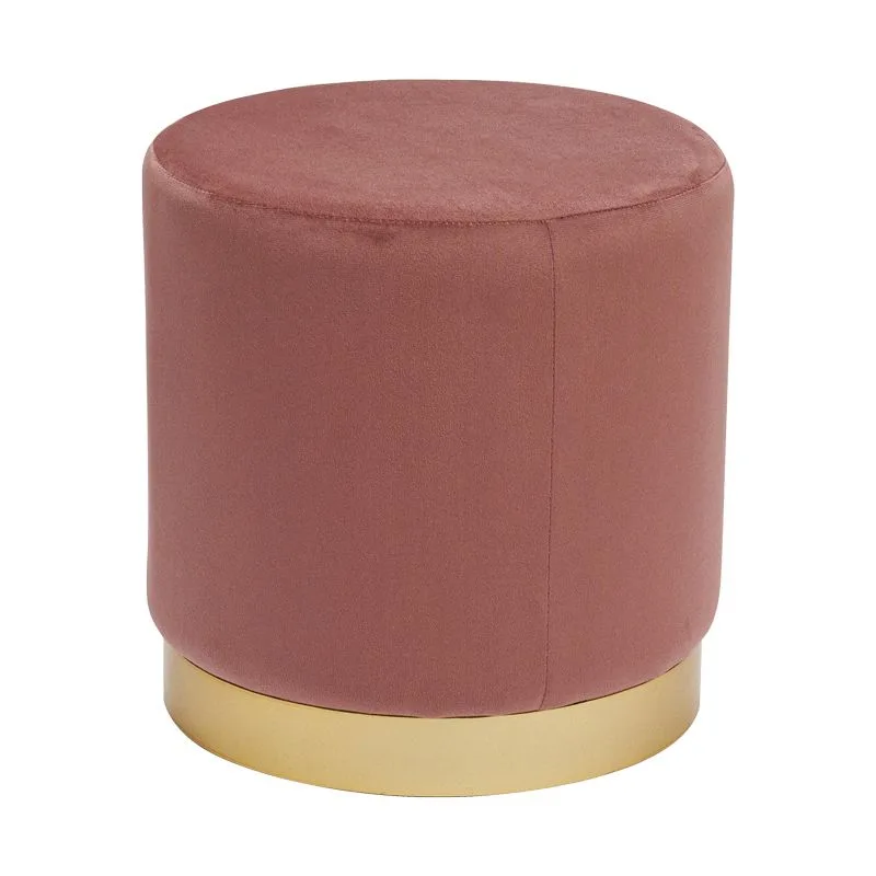 257-000033 Σκαμπό Dash βελούδο σάπιο μήλο-χρυσό - Image 1