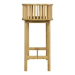 Κονσόλα Nodial MDF/Bamboo σε φυσική απόχρωση 120x39x85εκ - Image 4