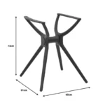 Βάση τραπεζιού Herno μαύρο pp - Image 2