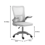 Καρέκλα γραφείου εργασίας Annalise mesh γκρι - Image 2