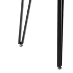 Τραπέζι Izzac επιφάνεια MDF sonoma-πόδι μαύρο μέταλλο 140x80x76εκ - Image 4