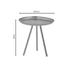 Βοηθητικό τραπέζι Jacksie γκρι-χρυσό μέταλλο - Image 2