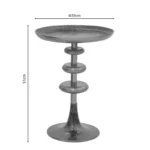 Βοηθητικό τραπέζι Trego χρυσό-μαύρο μέταλλο - Image 2