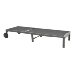 Ξαπλώστρα Mailo ανθρακί αλουμίνιο και textilene σε μαύρη απόχρωση - Image 7