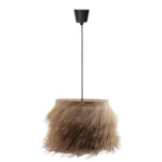 Φωτιστικό οροφής Hairy Ε27 ρατάν σε φυσική απόχρωση