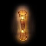 Φωτιστικό δαπέδου Gion E27 μπαμπού σε φυσική απόχρωση - Image 3