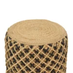 Σκαμπό Nelly φυσικό 100% γιούτα 40x40x40εκ - Image 4