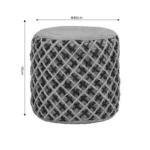 Σκαμπό Nelly φυσικό 100% γιούτα 40x40x40εκ - Image 2