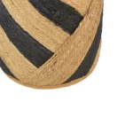 Σκαμπό Relous φυσικό-μαύρο 100% γιούτα Φ37x39εκ - Image 3