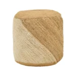 Σκαμπό Elision φυσικό-μπεζ 100% γιούτα Φ38x38εκ - Image 5