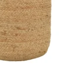 Σκαμπό Ovious μπεζ 100% γιούτα 40x40x40εκ - Image 3