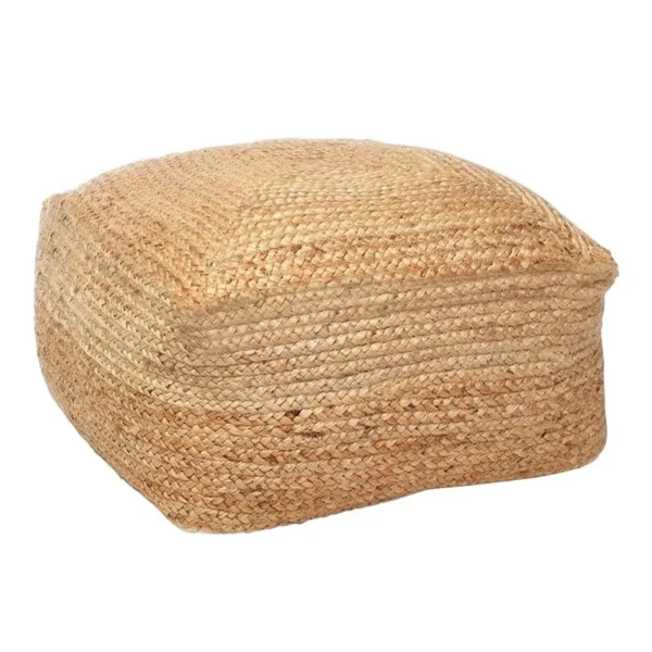 Σκαμπό-πουφ Iorda γιούτα σε φυσική απόχρωση