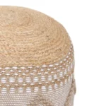 Σκαμπό-πουφ Pallo γιούτα-βαμβάκι σε φυσική απόχρωση - Image 3