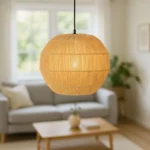 Φωτιστικό οροφής Ozelia καφέ press papier-μέταλλο - Image 2