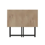 Γραφείο εργασίας τοίχου πτυσσόμενο Thox oak μελαμίνης-μαύρο μέταλλο - Image 3