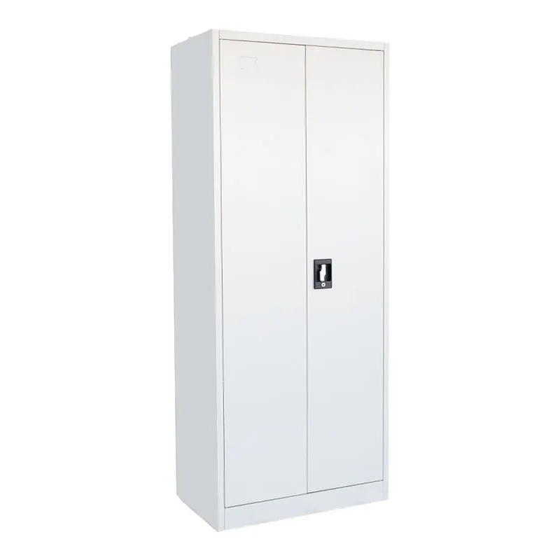 329-000010 Μεταλλική ντουλάπα Ugren I σε απόχρωση ανοιχτό γκρι 70x40x170εκ - Image 1