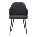 Καρέκλα Marci μαύρο pu-πόδι μαύρο μέταλλο - Image 4