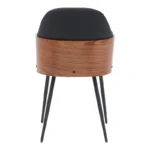 Καρέκλα Marci μαύρο pu-πόδι μαύρο μέταλλο - Image 3