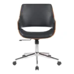 Καρέκλα γραφείου Setulo μαύρο pu-βάση χρωμίου - Image 4