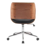 Καρέκλα γραφείου Setulo μαύρο pu-βάση χρωμίου - Image 3