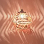 Φωτιστικό οροφής Koronse sisal σε φυσικό χρώμα - Image 3