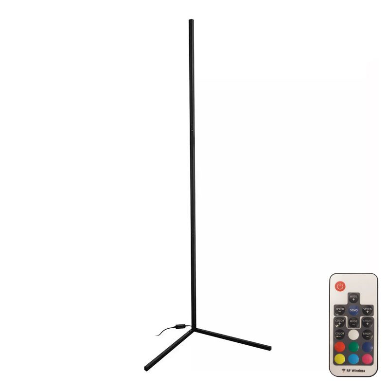 342-000110 Φωτιστικό δαπέδου Nanek led μέταλλο μαύρο - Image 1