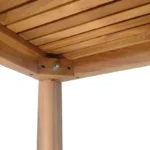 Τραπεζάκι ξαπλώστρας Poly teak ξύλο σε φυσική απόχρωση - Image 3