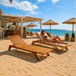 Ξαπλώστρα Melop teak ξύλο σε φυσική απόχρωση - Image 9