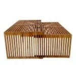 Τραπέζι Tinnie σετ 2τεμ teak ξύλο σε φυσική απόχρωση - Image 7