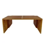 Τραπέζι Tinnie σετ 2τεμ teak ξύλο σε φυσική απόχρωση - Image 5