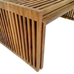 Τραπέζι Tinnie σετ 2τεμ teak ξύλο σε φυσική απόχρωση - Image 4