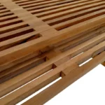 Τραπέζι Tinnie σετ 2τεμ teak ξύλο σε φυσική απόχρωση - Image 3