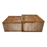 Τραπέζι Tinnie I σετ 2τεμ teak ξύλο σε φυσική απόχρωση - Image 7