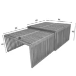 Τραπέζι Tinnie I σετ 2τεμ teak ξύλο σε φυσική απόχρωση - Image 2