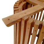 Βάση τραπεζιού εσωτερικού χώρου Galy mindi ξύλο σε φυσική απόχρωση - Image 4